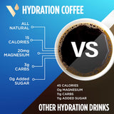VitaCup Hydration Coffee Packets, The First Coffee That Hydrates You w/Electrolytes, Coconut Water, Pink Himalayan Salt, Magnesium, Medium Roast
