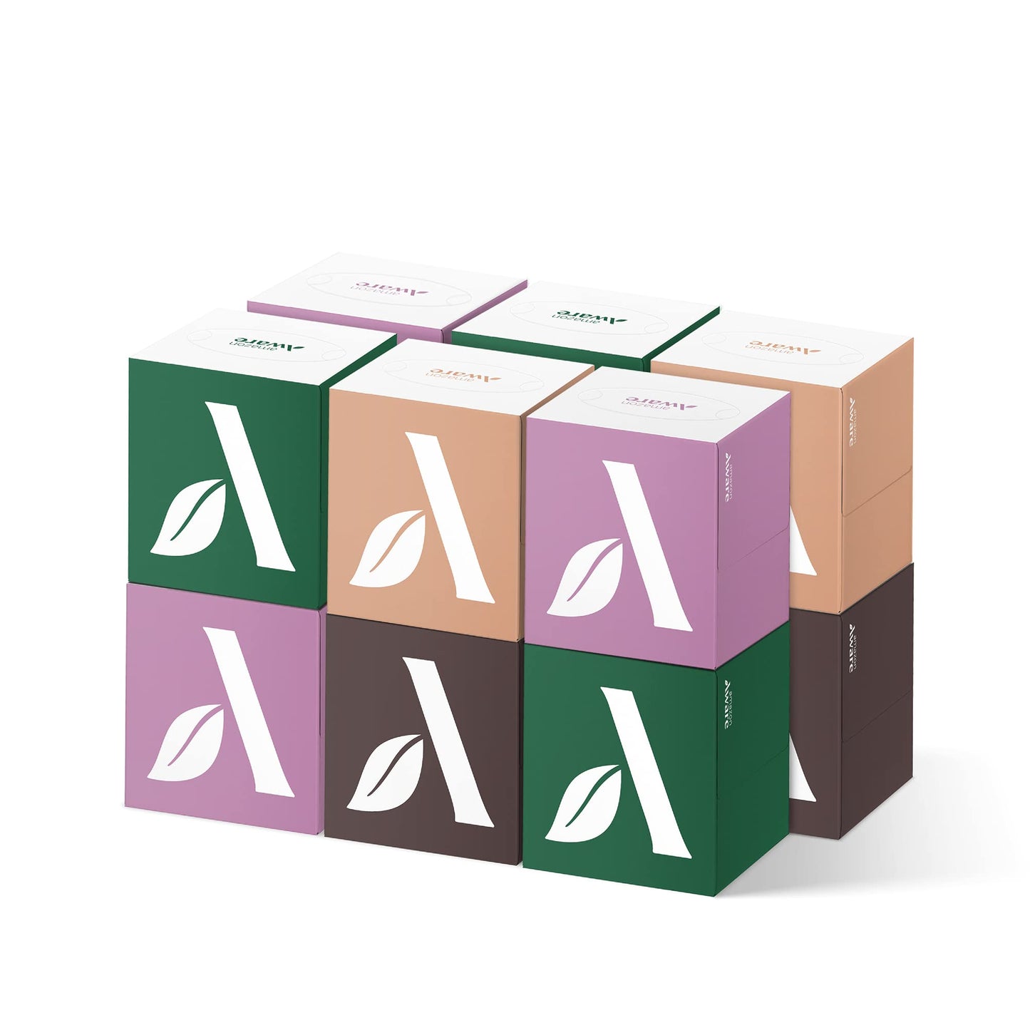 Amazon Aware 100% Bamboo Facial Tissues, 3-Ply, FSC Certified, 12 Pack, 60 Sheets Per Box, 720 Total