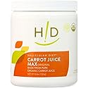 Hallelujah Diet Max Organic Carrot Juice Powder - Made with Pure Organic Carrot Juice, No Artificial Sweeteners, Vegan, Gluten Free, 8.8oz