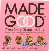 Madegood Granola Minis Strawberry, 3.4 oz