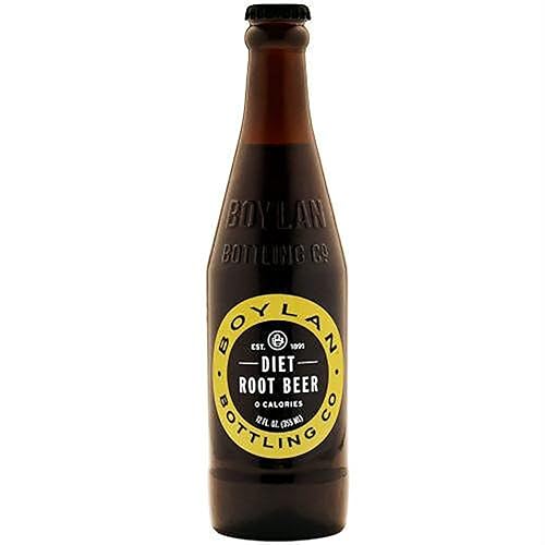 Boylan Zero Calorie Soda, 12 oz Glass Bottles (Diet Root Beer, 12 Count)