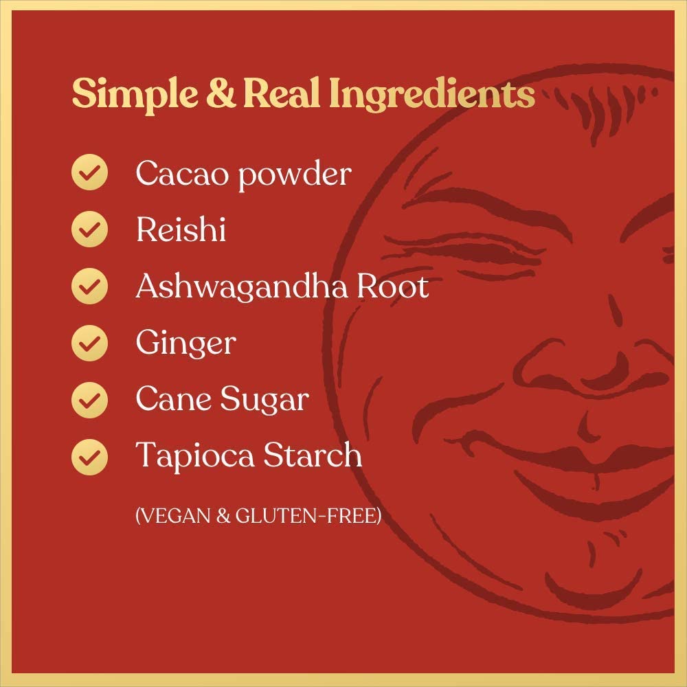 Chimes Calmer Cacao Adaptogen Ginger Chews Candy 1-Pound Bag - (With Ashwagandha, Reishi and Dark Cacao with Theobromine)