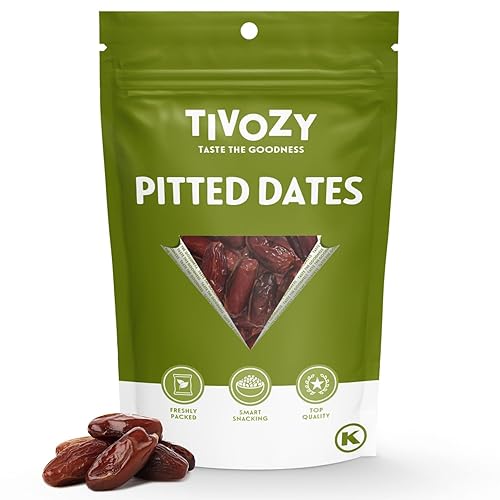 Pitted Dates 1lb pack of Deglet Noor Dates Pitted Bulk No Sugar Added, Delicious and Nutritious Deglet Date Ideal for Baking, Energy Bites and Salads