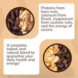 Organic Trail Mix Nuts & Raisins 7oz - Brazil Nuts, Cashews, Baru Nuts & Raisins - Gluten Free, Non-GMO, Vegan, Healthy Snack - Forest Up