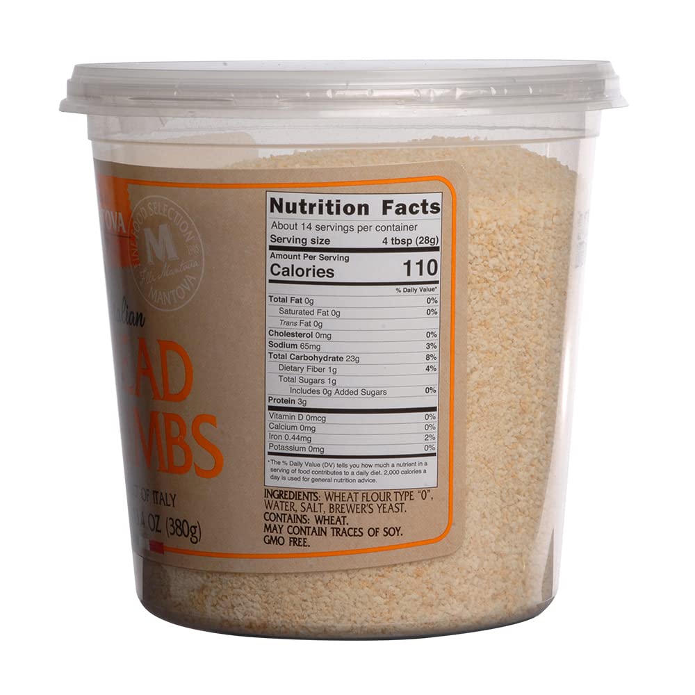 Mantova Italian Breadcrumbs, Product of Italy 13.4 oz, Pack of 1