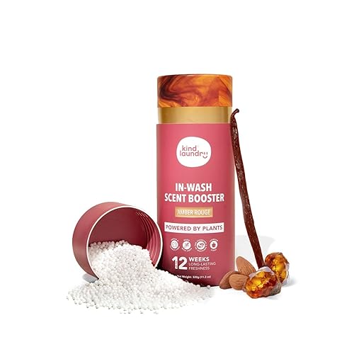 Kind Laundry In Wash Scent Booster Beads - Amber Rouge - 100% Plant Based - Natural Laundry Booster Beads & Smell Deodorizer - Environment Friendly