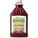 DrinkFit Fruit Smoothie | Real Fruit Puree, Low Sugar, Gluten-Free & Non-GMO, Strawberry Smoothie Mix - Makes 32 Smoothies, 64 Fl Oz