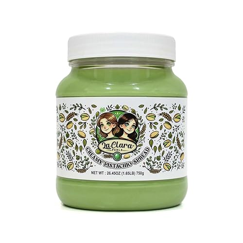 Creamy Pistachio Spread, Spreadable Pistachio Cream, 26.45 oz (750g)