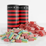 Licorice.com | Sweet & Sour Licorice Petite Bricks | Soft & Chewy Licorice | Rainbow & Strawberry | Blend of Fruity Undertones & Twirls of Tang | Pack