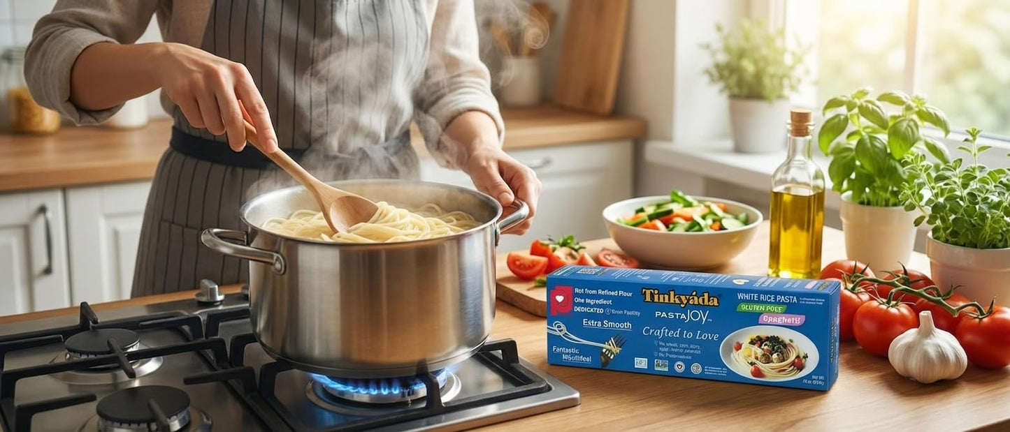 Tinkyada White Rice Spaghetti Pasta, 16 oz (6 Pack) - Gluten Free Dry Pasta Made from White Rice