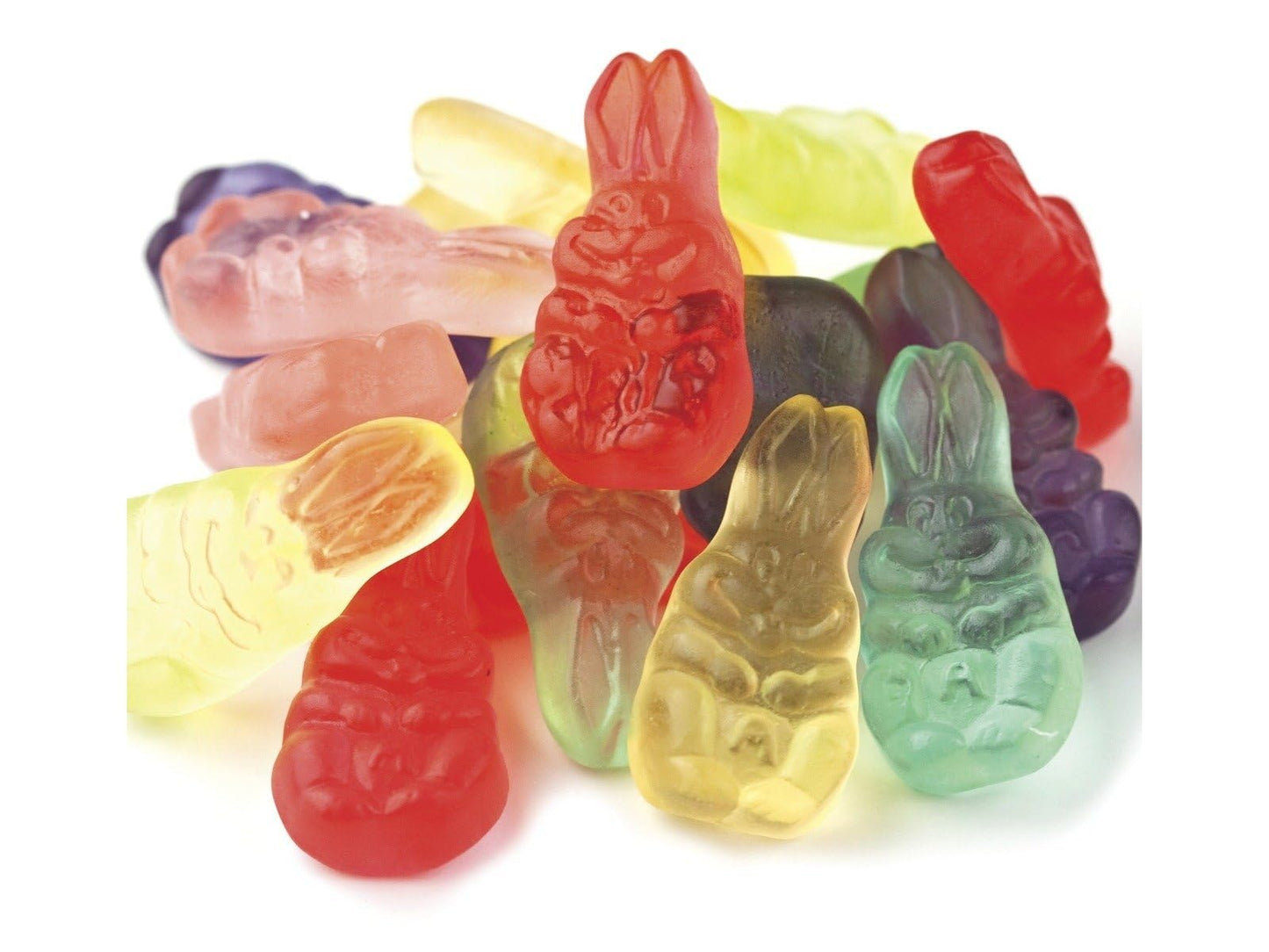 Candy Retailer Gummi Bunnies, Assorted Fruit Flavors, Soft and Chewy Candy, 1 Pound