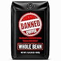 Banned Coffee™ Whole Bean - World’s Strongest High Caffeine Coffee That Shouldn’t Be Allowed - Bold Medium -Dark Roast Arabica & Robusta Blend
