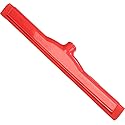 SPARTA 4156705 Plastic Floor Squeegee, Shower Squeegee With Double Foam For Window, Glass, Shower Door, Floor, Windshield, 18 Inches, Red, (Pack of 6)