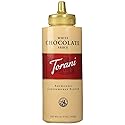 Torani White Chocolate Puremade Sauce, Kosher, Gluten Free & Non-GMO, 16.5 Ounce (Pack of 4)