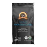 Alex's Low Acid Organic Coffee 12oz Bag - Half Caff Whole Bean (Pack of 3)