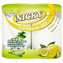 Nicky Maxi Kitchen Towels Lemon - 100 Sheets per Roll (2) - Pack of 2