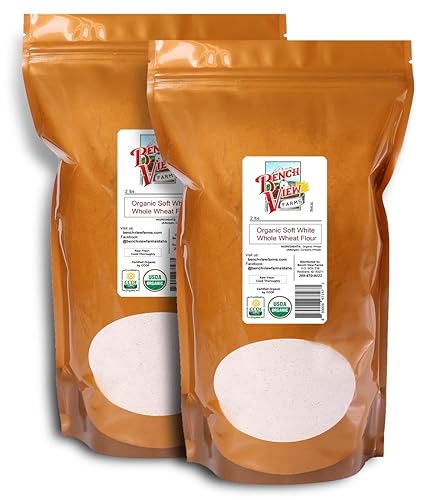Organic Soft White Whole Wheat Flour - 2lbs (Pack of 2)