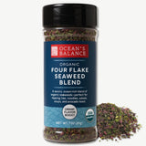 Ocean's Balance Organic Four Flake Seaweed Blend, perfect for topping rice, noodles, salads, soups, and avocado toast.(0.7oz)