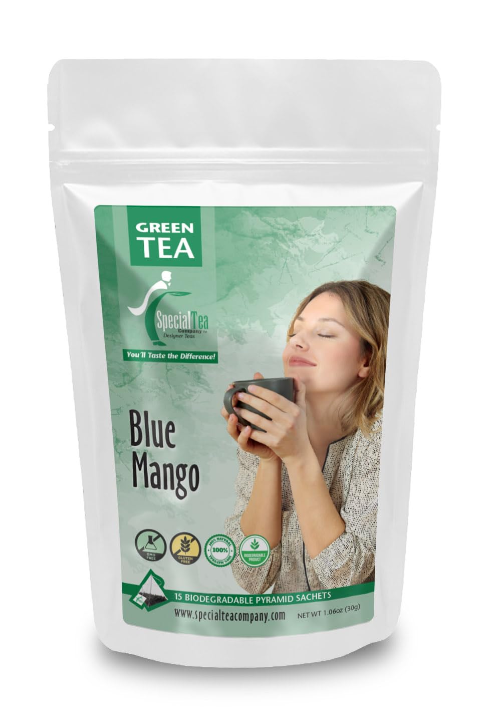 Special Tea Company Blue Mango Green Tea 15 Pyramid