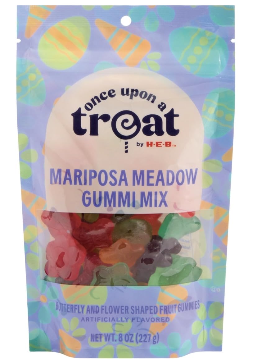 Once Upon a Treat by H?E?B Gummi Gummy Mix 8oz - 1 bag (Mariposa Meadow Butterfly & Flower Shaped)