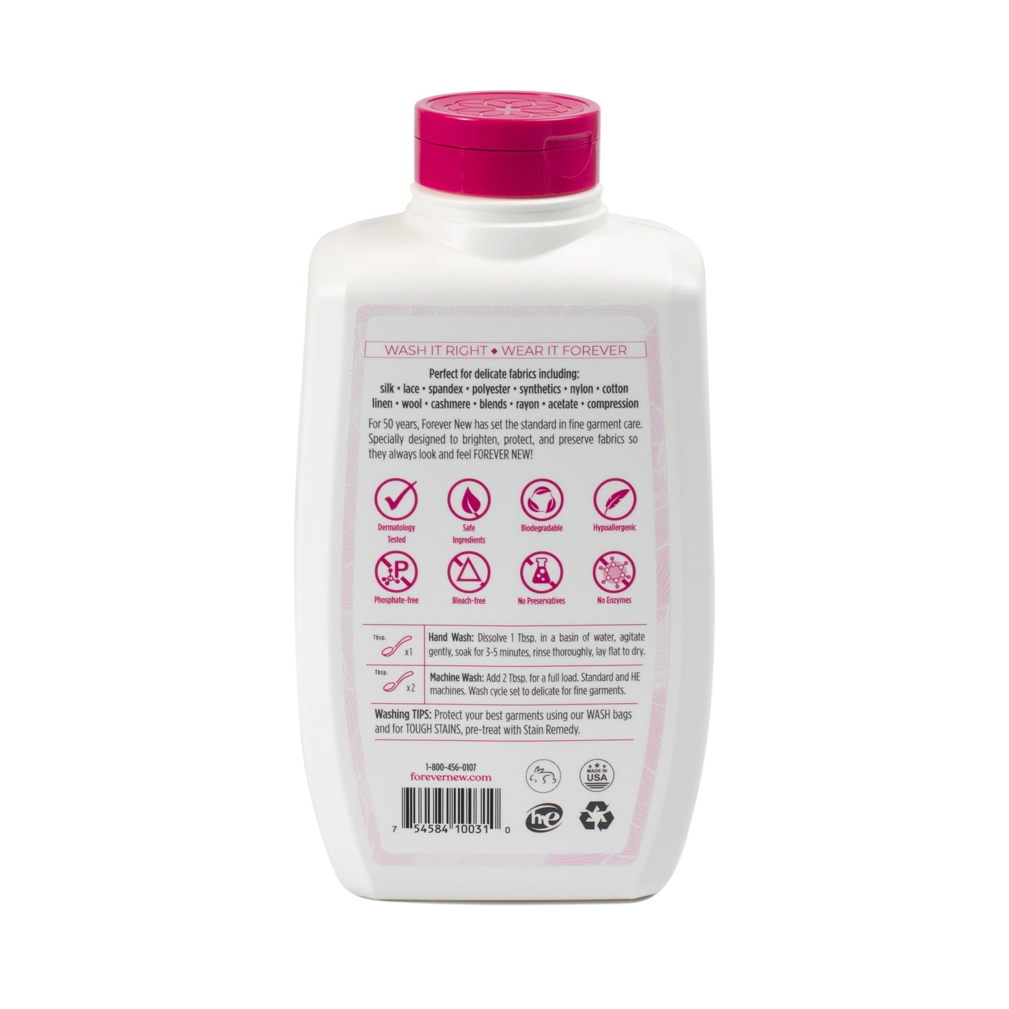 Forever New Granular Fabric Care Wash Unscented - 64oz (2pack) Natural Laundry Detergent