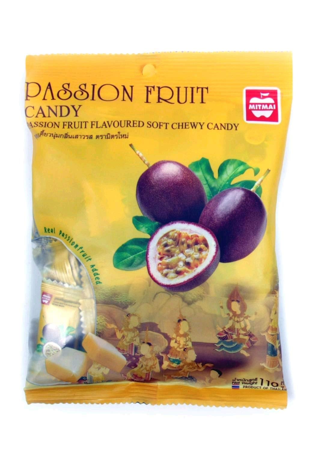 PASSION FRUIT FLAVOURED Soft Chewy Candy ( MitMai Brand ), 110g