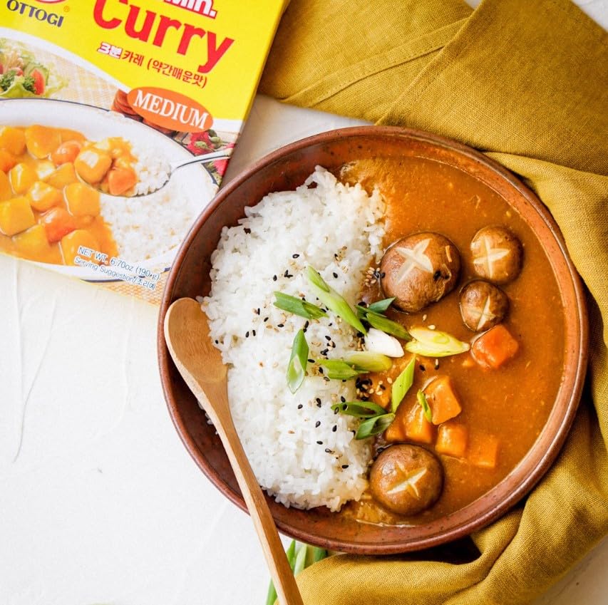 OTOKI 3-Min Curry Sauce, Medium Spicy (No Meat), Fully Cooked with Potato & Carrot, 3 Pack, 6.7 oz Each - Pour Over Meal Ready in Minutes