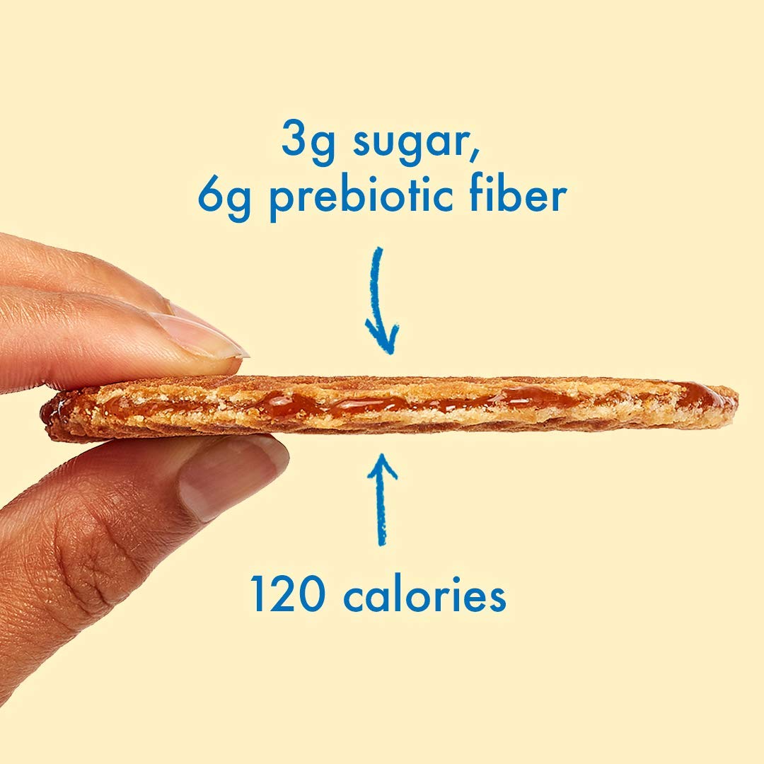 Rip Van Wafels Honey & Oats Stroopwafels - Healthy Snacks - Non GMO Snack - Keto Friendly - Office Snacks - Low Sugar (3g) - Low Calorie Snack - 48
