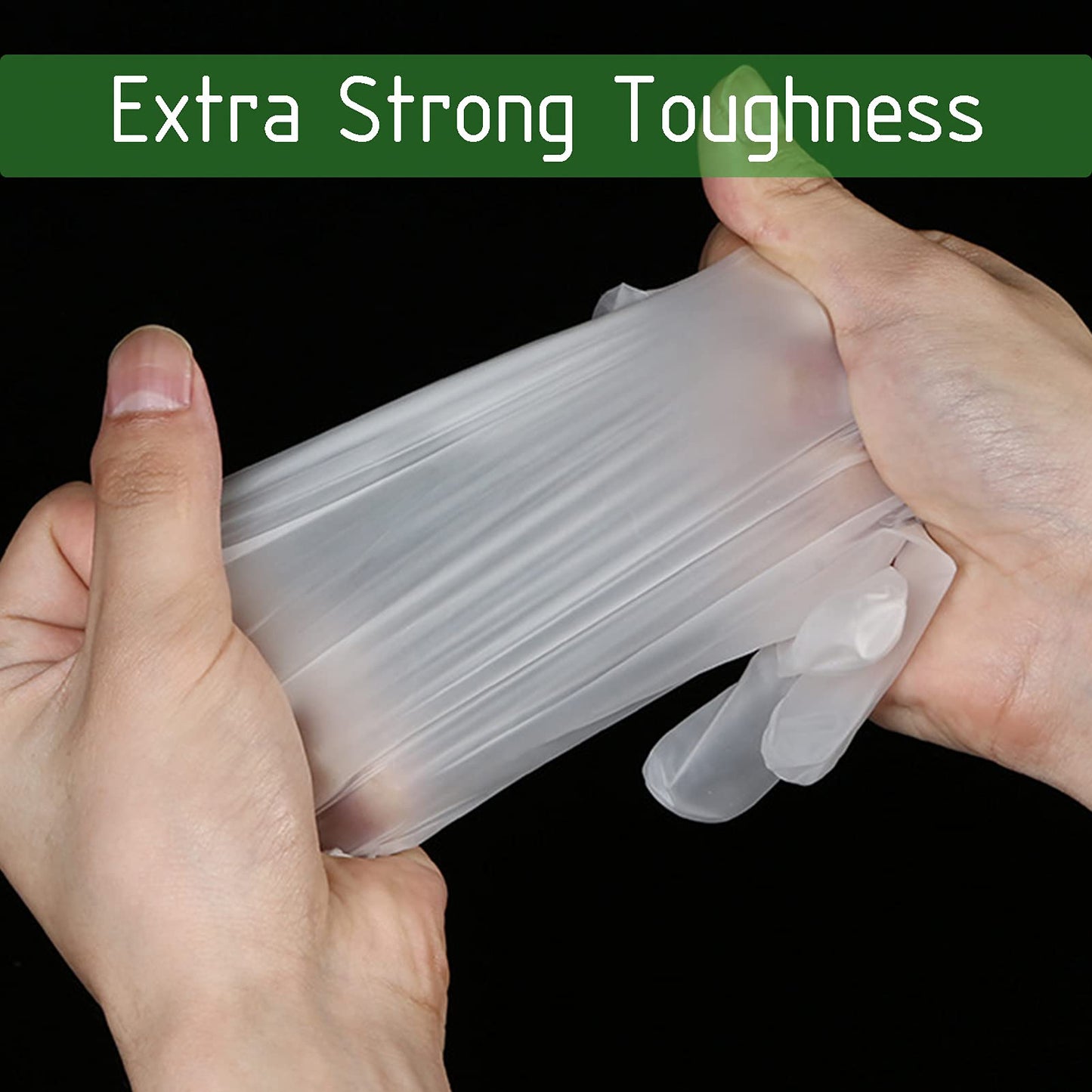 Dr.GreenPanda Small 1000pcs Clear Vinyl 3mil Disposable Food Safe Gloves for Food Service Food Prep Food Handling Cooking Cleaning Multipurpose Light