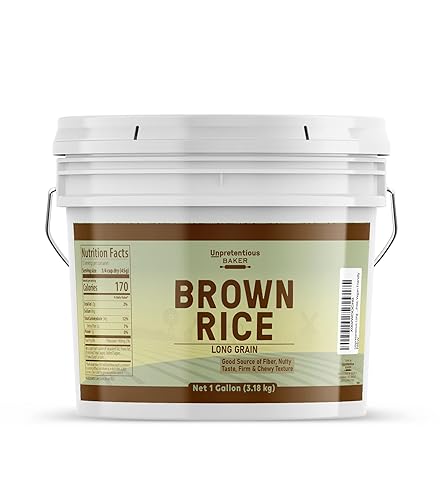 Unpretentious Long Grain Brown Rice, 1 Gallon, Non-GMO, Gluten Free, Vegan Friendly