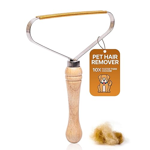 1-Pack Pet Hair Removal Tool - Carpet Rake and Squeegee for Pet Hair Remover Tool - Lint Remover and Hair Scraper for Couch - Easy to Clean Fuzz Fur