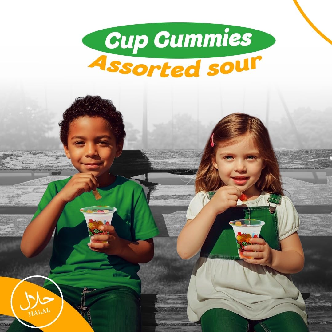 Fun Fruit Bites Assorted Fruit Slices Cup (Halal) (Pack 14)