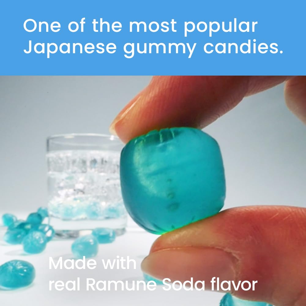 UHA CORORO (Ramune Soda / 40g x 6) Japanese Gummy Candy, Gummies (Juicy and Squishy/Made in Japan) kororo