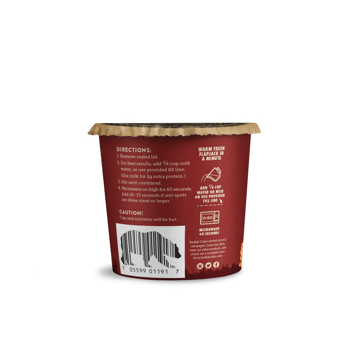 Kodiak Cakes Unleashed Flapjack On The Go Baking Mix, Cinnamon and Maple, 2.25 Ounce