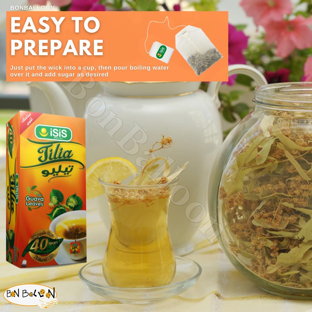 Isis Tilia Tila Tea Egypt Egyptian Pure Natural Herbal Flower No Caffeine No Artificial Flavors No Artificial Coloring No Additives No Preservatives
