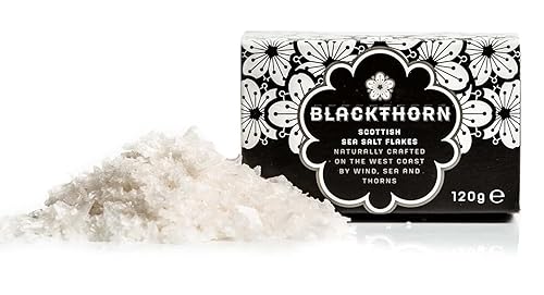 Blackthorn Scottish Gourmet Sea Salt Flakes - Natural and Unrefined, 4.25oz Box (Pack of 1)