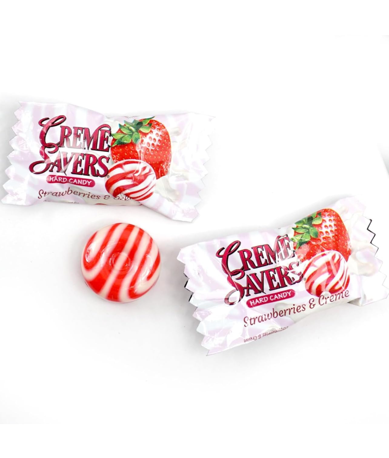 Creamy Delight Hard Candy | Original Classic Creamy Delight Individually Wrapped Candies | The Taste of Fresh Strawberries or Orange Swirled in Rich