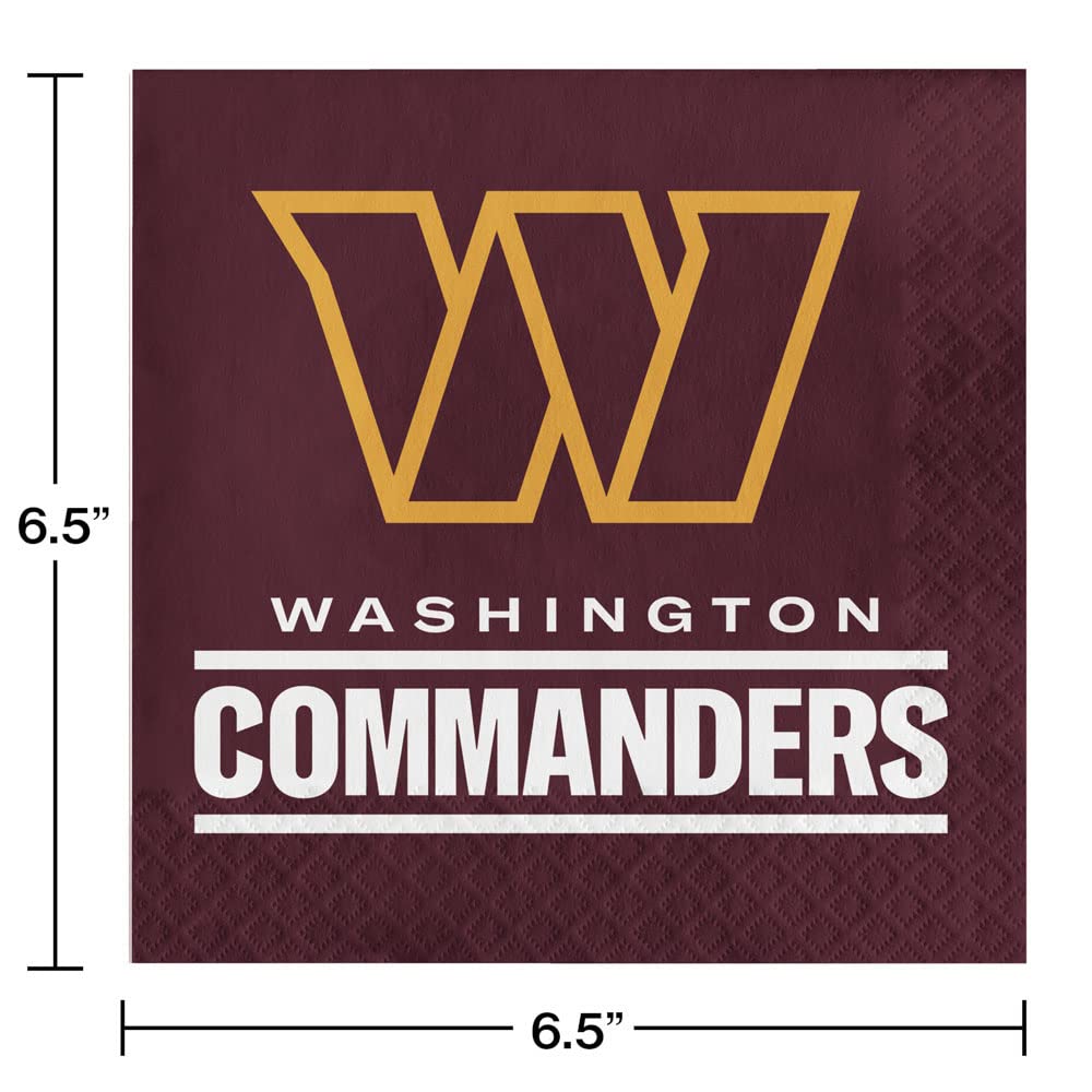 Trendware Washington Commanders Tailgating Kit, Serves 8, Officially Licensed