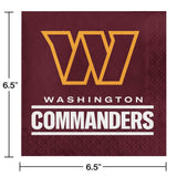 Trendware Washington Commanders Tailgating Kit, Serves 8, Officially Licensed