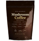 Kate Naturals Mushroom Coffee Instant (30 Servings, 6.35oz) Organic Lion's Mane, Chaga, Cordyceps, Red Reishi, Turkey Tail, Shiitake & Agave Inulin