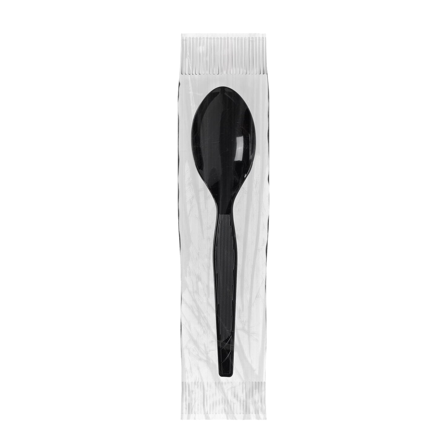 Dixie Individually Wrapped 5.6" Medium-Weight Polystyrene Plastic Teaspoon by GP PRO (Georgia-Pacific), Black, TM5W540, 540 Count (90 Spoons Per Box