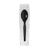 Dixie Individually Wrapped 5.6" Medium-Weight Polystyrene Plastic Teaspoon by GP PRO (Georgia-Pacific), Black, TM5W540, 540 Count (90 Spoons Per Box