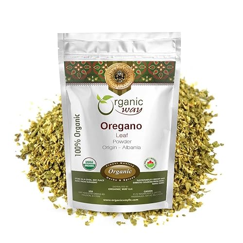 Organic Way Dried Oregano Leaf Powder (Origanum vulgare) - European Wild-Harvest | Vegan, Non GMO & Gluten Free | Origin - Albania (1/4LBS / 4Oz)