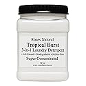 Roses Natural Tropical Burst 3-in-1 Laundry Detergent, All-Natural, Sulfate-Free, Super Concentrated, 32 oz