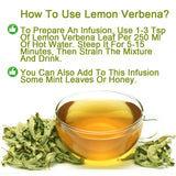 Plant Gift 100% Lemon Verbena Tea Natural Herbal Loose Dried Lemon Leaves flower - Non-GMO - Caffeine-free - 10g/0.352oz
