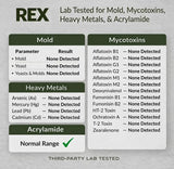 Rex Coffee Organic Fairtrade Freeze-Dried Instant Coffee Sticks, Medium Roast Arabica, 25 Single-Serve Packs, Lab Tested for Mold, Mycotoxins, Heavy