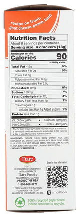 Dare Breton Gluten Free Crackers, Original with Flax, 4.76 Ounce (Pack of 6) by Dare