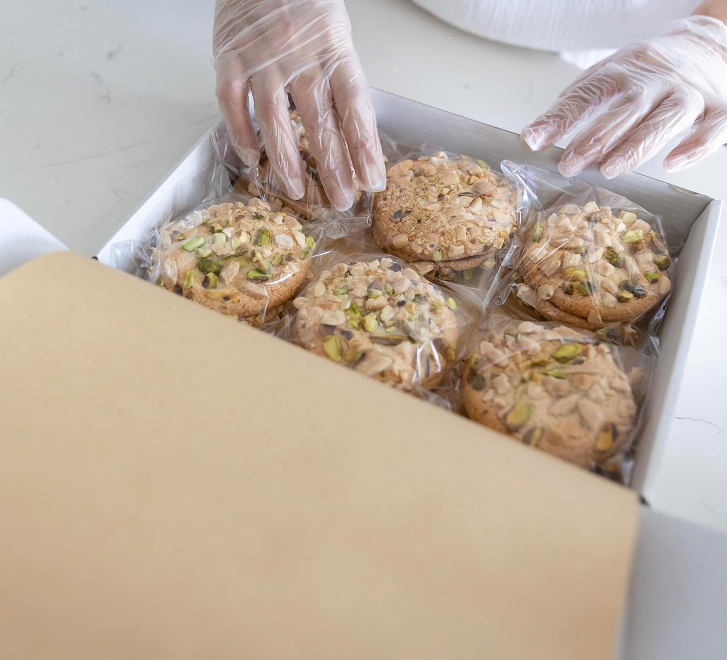 ChixCakes - Ghorabieh Marzipan Cookies - A Luxurious Traditional Persian Treat Made with Premium Pistachios, Offering a Buttery Texture