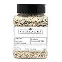 Raw Essentials Lemon Seasoned Salt - Citrus Salt Blend - Coarse Finishing Salt for Fish, Chicken, Vegetables, Salads & Pasta - Vegan, Non GMO - 11 oz