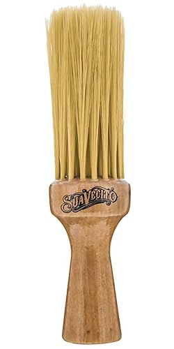 Suavecito Neck Duster Brush Long Soft Bristles & Wood Handle Clean Hair Dust Effortlessly